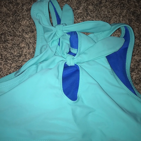 Old navy teal bathing suit top - Picture 2 of 3